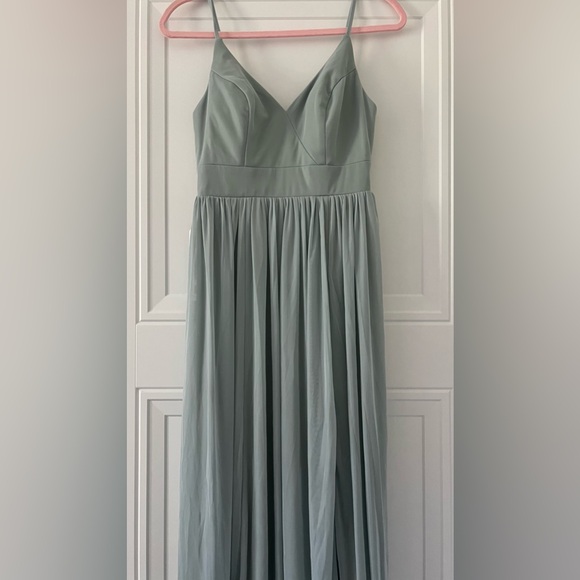 NWT Azazie AGAVE Kiri Dress Bridesmaid - Picture 1 of 3